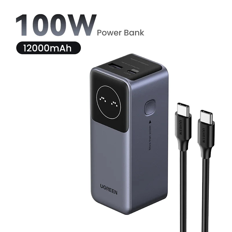 Portable Power Bank 130W 20000mAh PD Fast Charging Battery Pack 100W 12000mAh Tidesmit