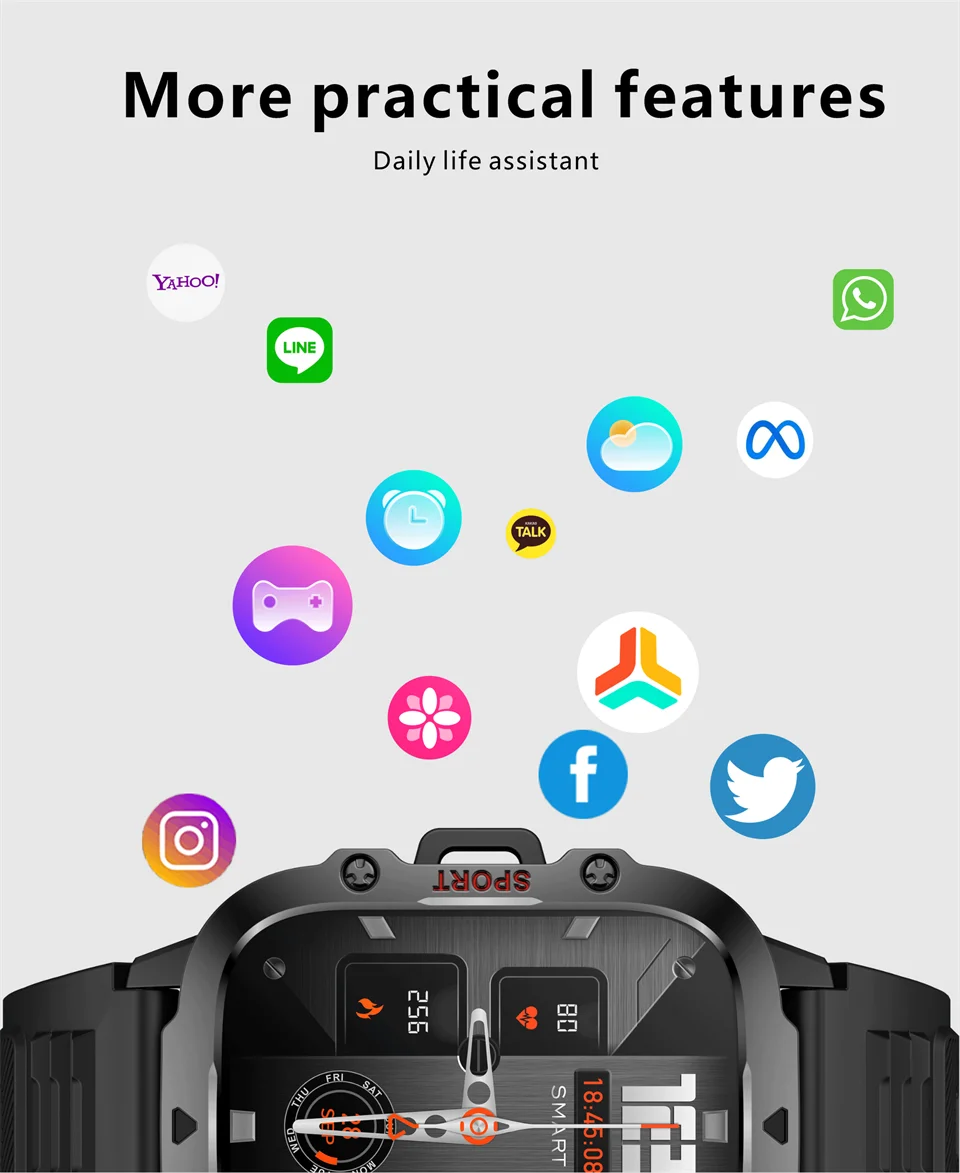 New Smart Watch For Men Women Bluetooth Call Heart Rate Sleep Monitoring 3ATM Waterproof Sport Smartwatch For Android IOS 2026