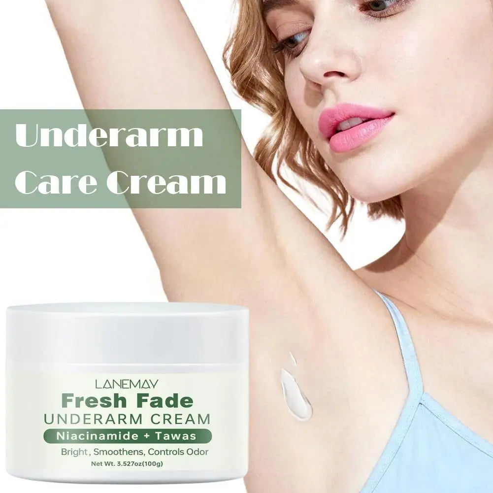 Fresh Fade UNDERARMCREAM Cream Niacinamide Brightens,Smoothens,Controls Odor  Underarm Skin Care Moisturizing  Body Lotion 100g