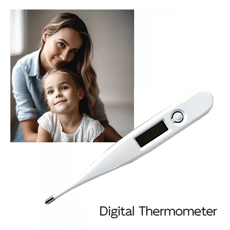 Baby Thermometers Pulse Oximeter Finger Digital Thermometer Accurate Oral Armpit Temperature Reading Fever Alert Termometer