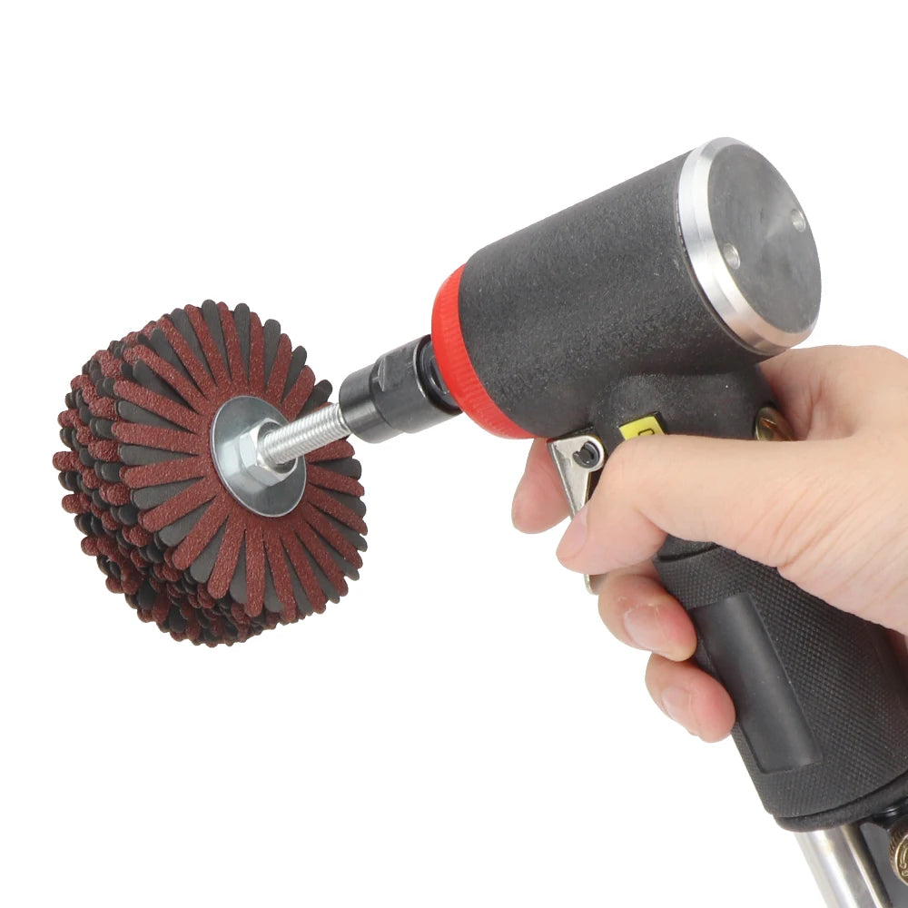 80x6mm Abrasive Cloth Flap Wheel Sanding Star for Woodworking Root Carving Furniture Polishing Rust Removal Grinding Wheel Head