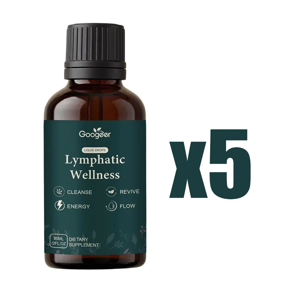 Lymphatic Drainage Drops 2000mg Herbal Blend with Elderberry Echinacea Dandelio Supports Lymphatic Drainage, Immune System