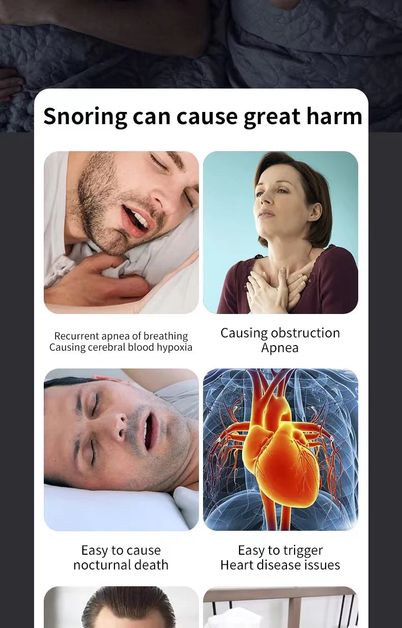 Anti Snoring Device Dual Pulse Throat Massager for Quiet Sleep Tidesmit
