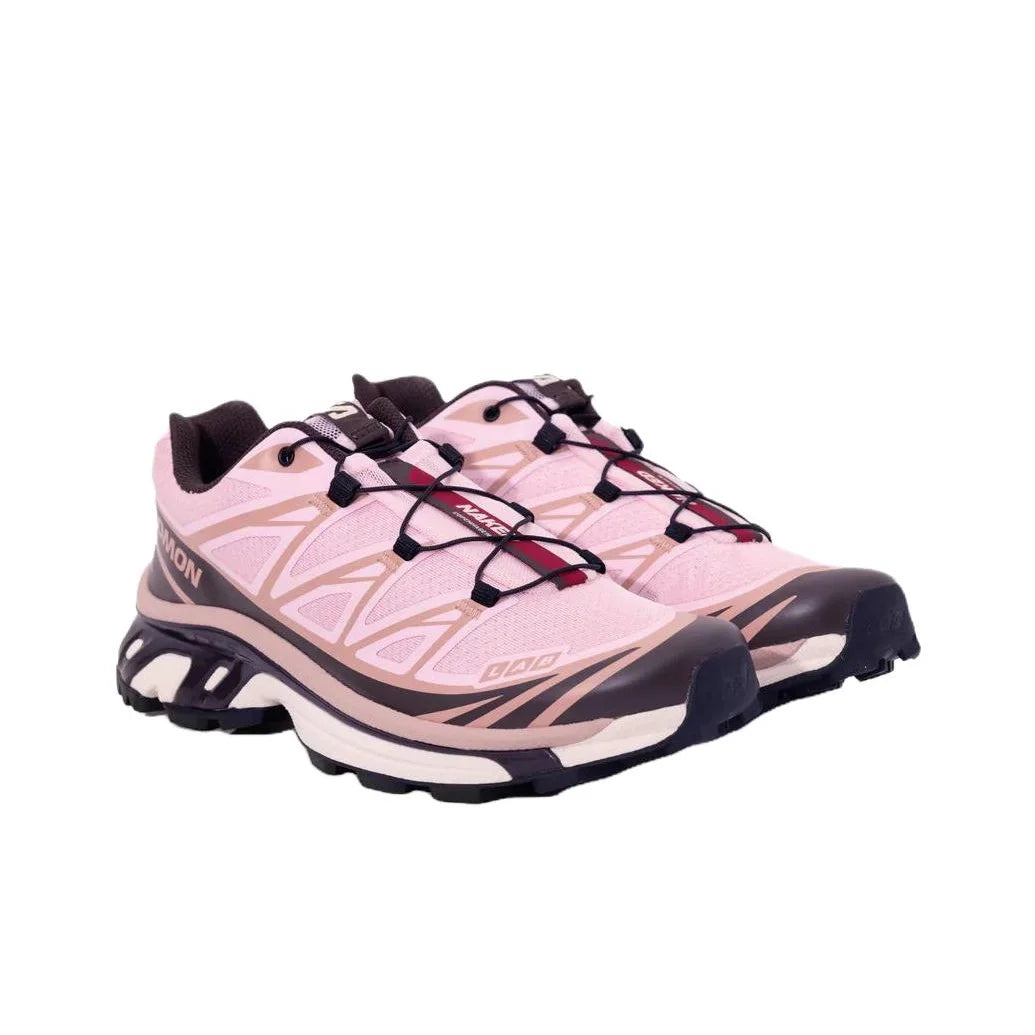 POIZON SALOMON x NAKED Copenhagen XT 6 Soft And Comfortable Mesh Low top Casual Trail Running Shoes Unisex Pink L47951000