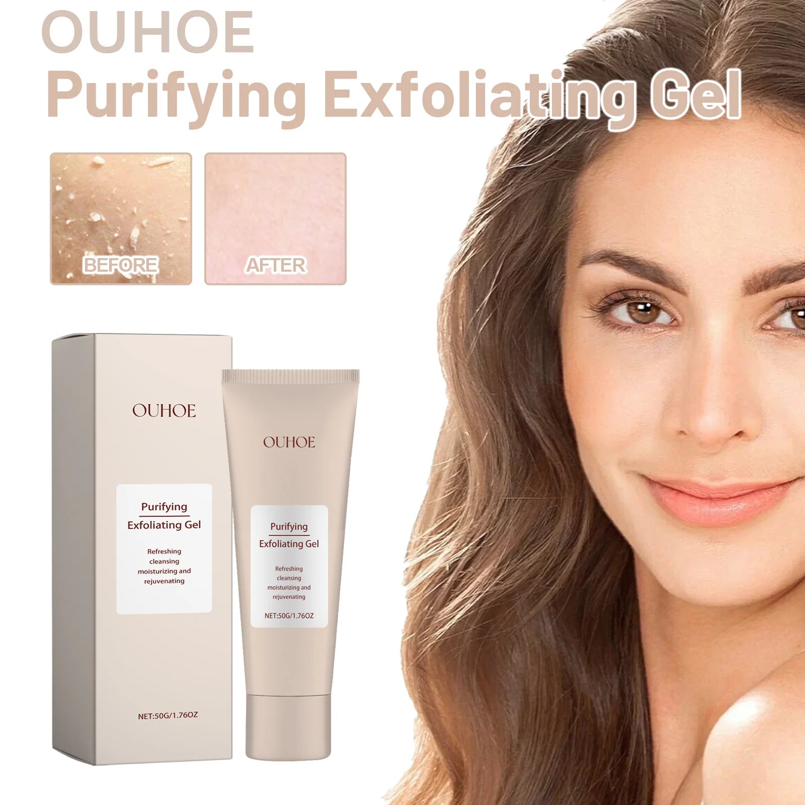 Exfoliating Gel for Pore Cleansing & Acne - 50g Salon-Quality Treatment Scrubs Treatments Tidesmit