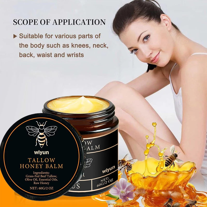1/3/5pcs Beef Tallow Honey Cream Brand Facial Care Moisturizing Smooth Skin Light Non-greasy Cream Gentle Hydrating Moisturizer