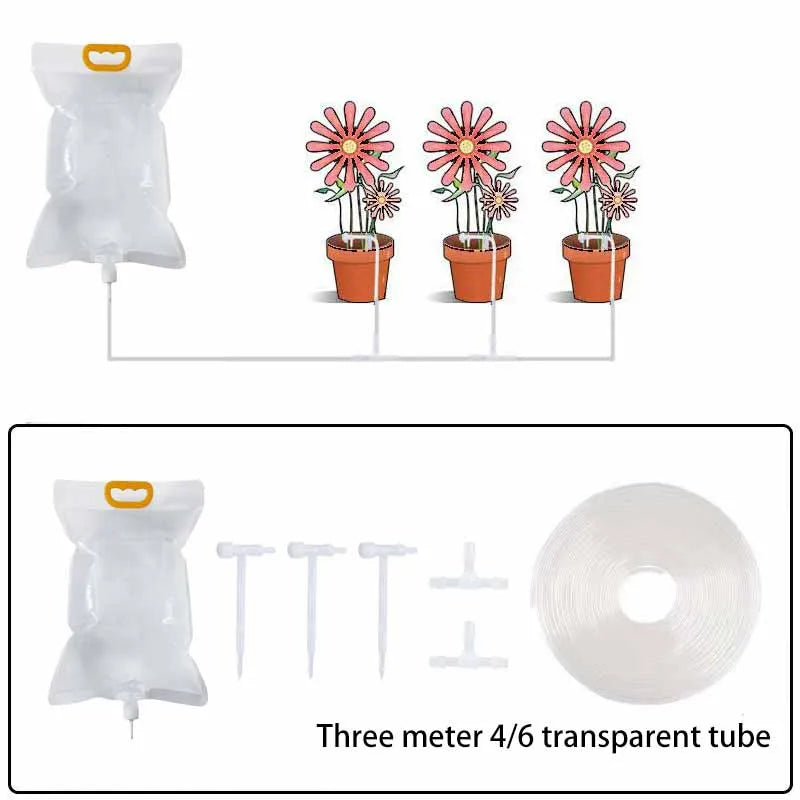 Plant Irrigation Bag Automatic Adjustable Dripping Rate Watering Bag Garden Watering Water Bag Plant Dripper Tools Kits