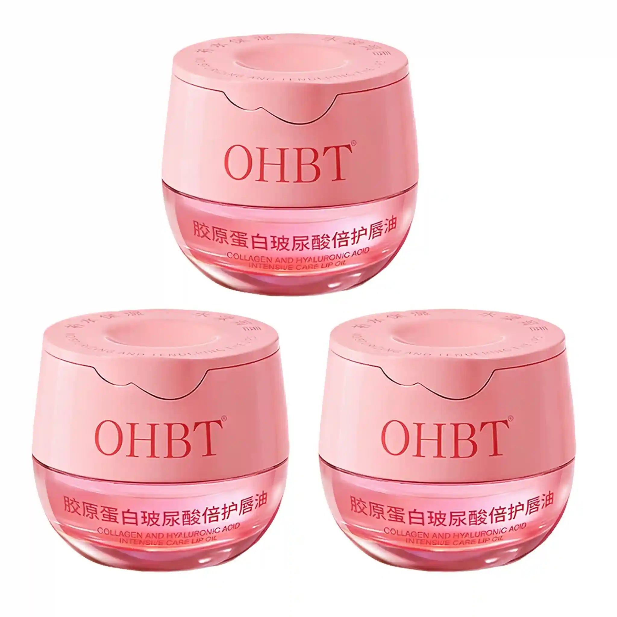 Lip Plumping Oil With Hyaluronic Acid - Hydrating Gloss Treatment Lip Care 3x4.5g Tidesmit