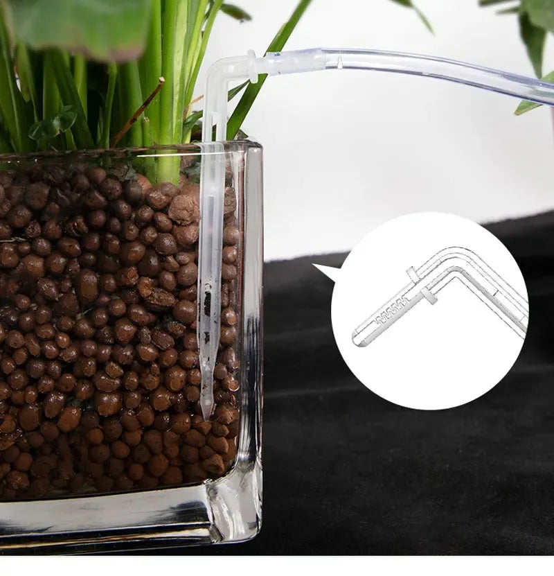 Garden Drip Irrigation Device Double Pump Controller Timer System, Solar Energy Intelligent Automatic Watering Device for Plants