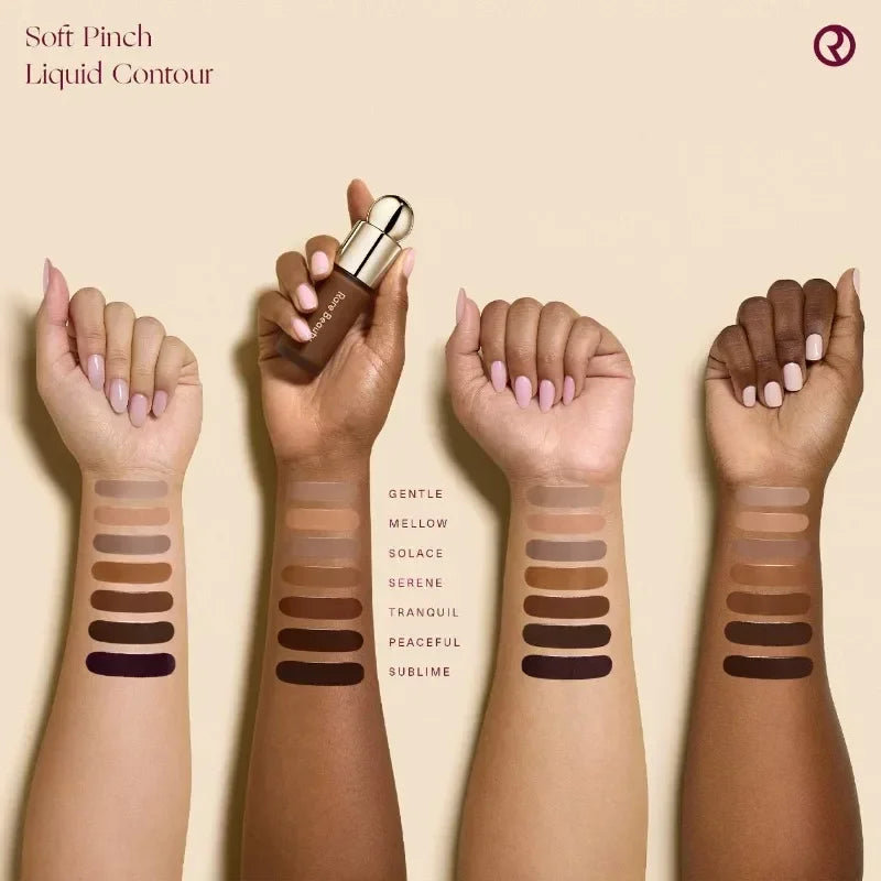 Tidesmit waterproof liquid contour bronzer for natural sculpting and smooth high pigment face shading texture