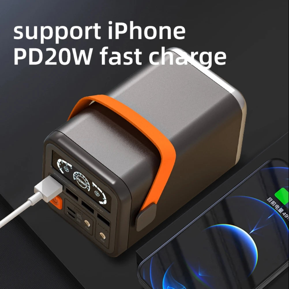 60000mAh Fast Charging Power Bank - 55W PD Portable Charger Black Tidesmit