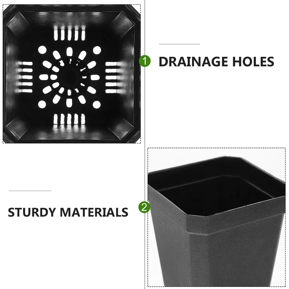 Mini Seedling Pots 20Pcs Plant Seeding- Planting Cup Plastic Deep Nursery Tree Pot Flower Plant Container Pot Garden Grow