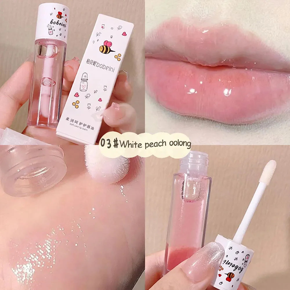 Peach Milk Lip Oil | Nourishing Cruelty-Free Lip Treatment Lip Care White peach oolong Tidesmit