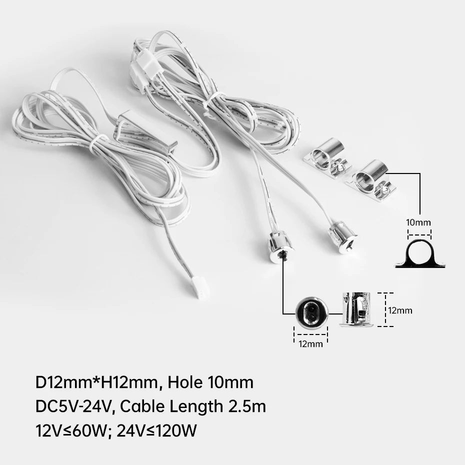 DC 24V COB LED Strip Light AU EU US UK Plug with Door Motion Sensor Control Led Cabinet Lamp for Showcase Wardrobe Lighting
