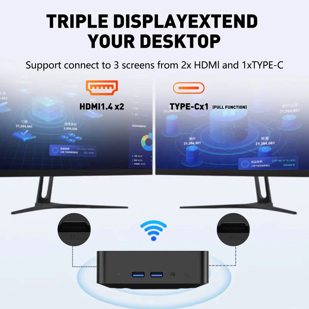 NEW Windows 11 Pro Mini PC Protable Gaming i9 10980HK N150 16/32GB RAM WIFI6 BT5.2 4K 1/2TB SSD 1000Mbps Mini Gamer Computer PC