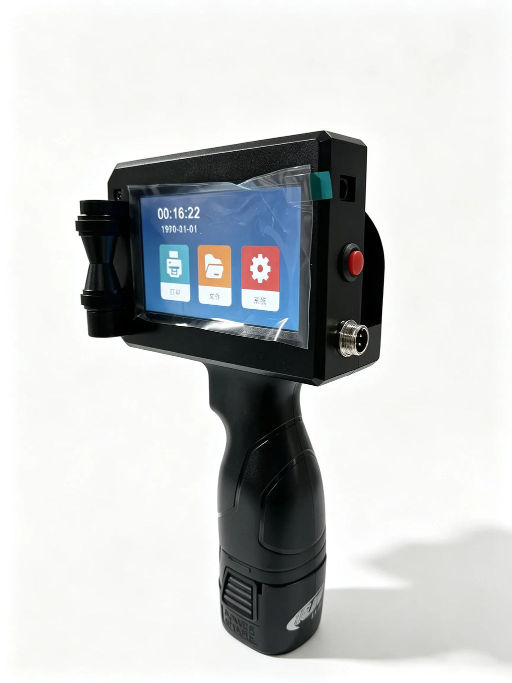 Handheld Inkjet Printer 12.7/25.4mm for QR Barcode Batch Date Number Logo Expiry Date Coding Machine 25 Languages Non-encrypted