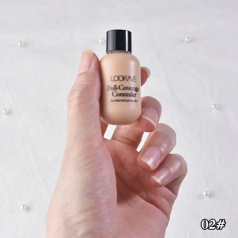 Tidesmit full cover liquid concealer texture close-up for hydrating dark circle coverage and waterproof face makeup