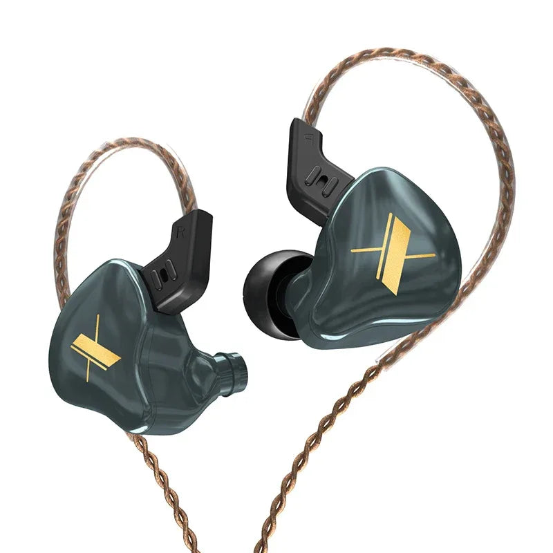 HiFi Wired In-Ear Monitor with Microphone by Tidesmit - EDX Series EDX Blue Gray No China Mainland Tidesmit