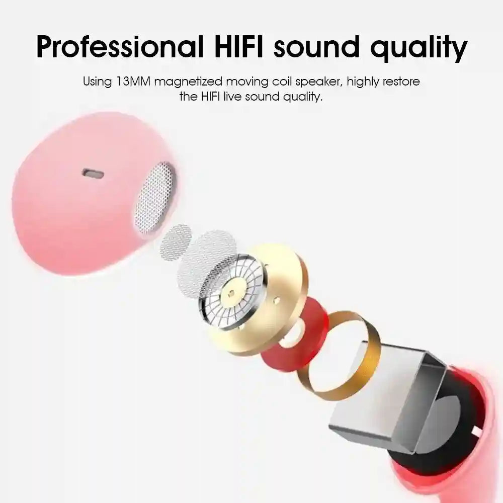 Tidesmit Wired 3.5mm Stereo Earphones with Integrated Microphone Tidesmit