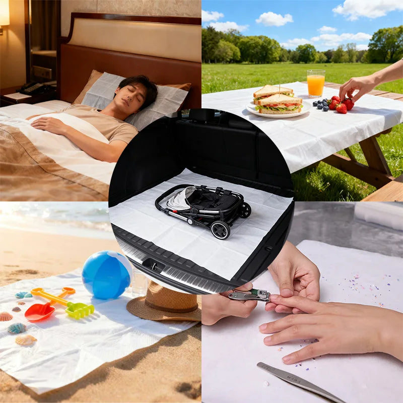 10/30/50/100pcs Disposable Face Cradle Cover Nonwoven Pillow Paper Waterproof Massage Spa Table for Disposable Beauty Headrest C
