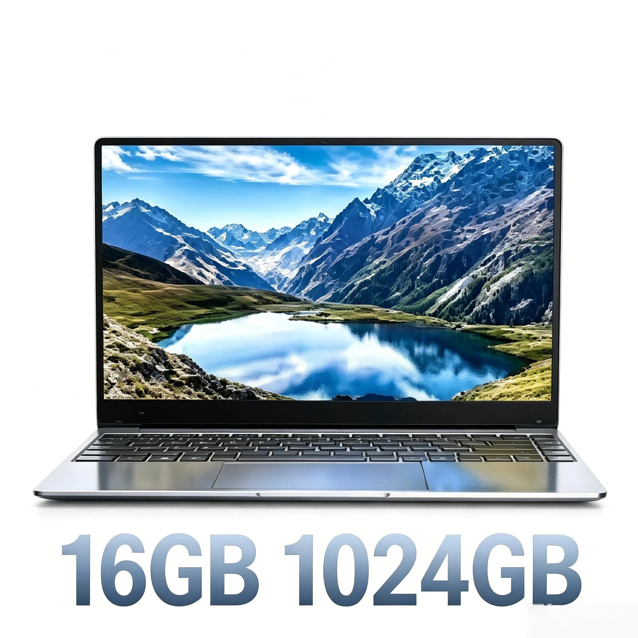 15.6 Inch Intel N3700 NEW Laptop 16GB RAM 2TB SSD Windows 11 Ultra Slim Notebook Gamer 1920x1080 Office Study PC Max Ultra Plus
