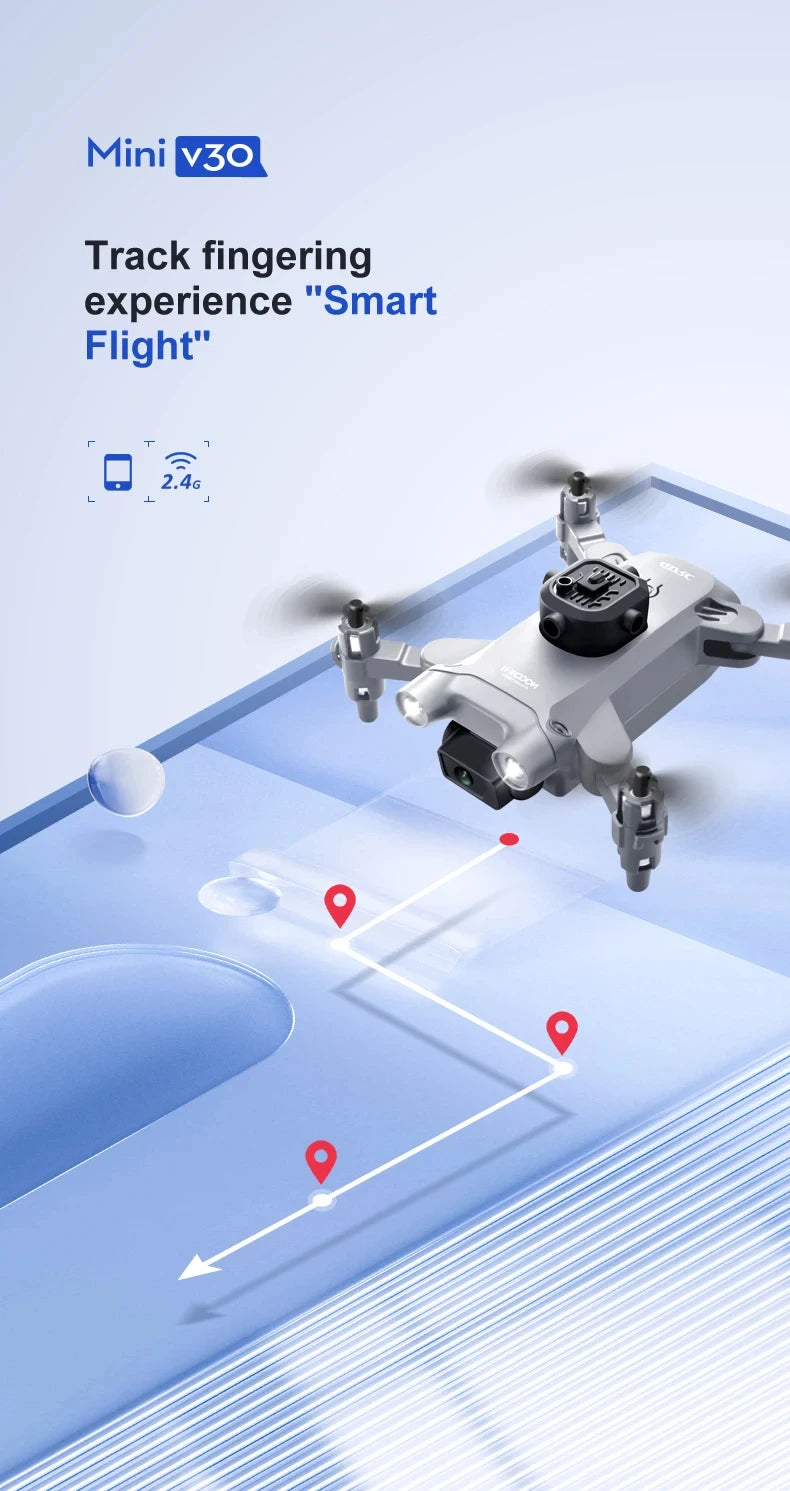 Foldable 4K Camera Drone - Beginner Friendly RC Quadcopter by Tidesmit Tidesmit