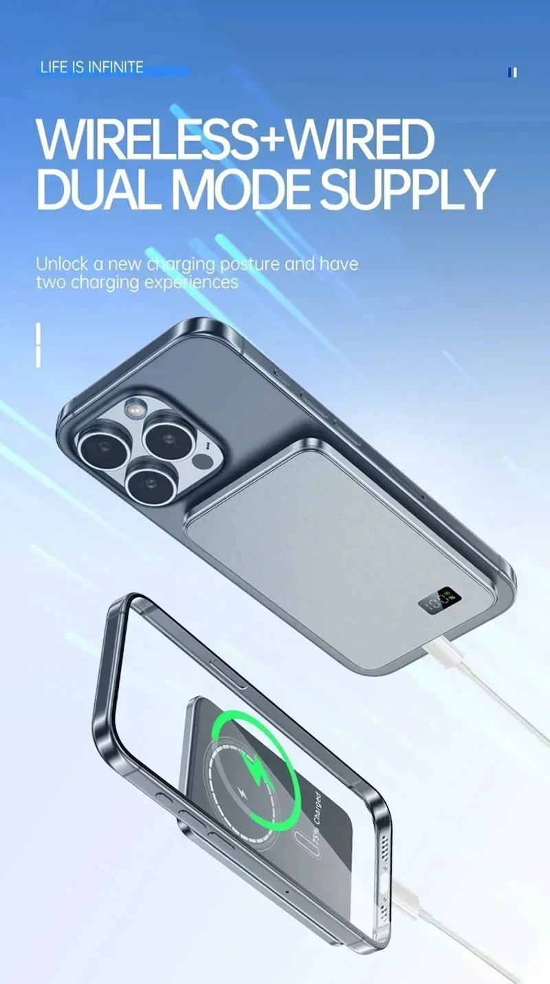 Magnetic Portable Charger 50000mAh - Fast Charging PD Power Bank Tidesmit