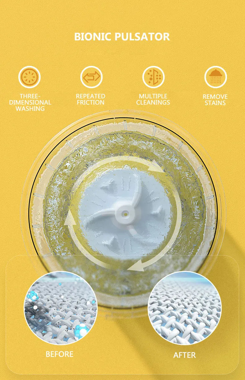 Tidesmit portable semi-automatic bucket dryer and washing machine for baby clothes and socks in dormitory