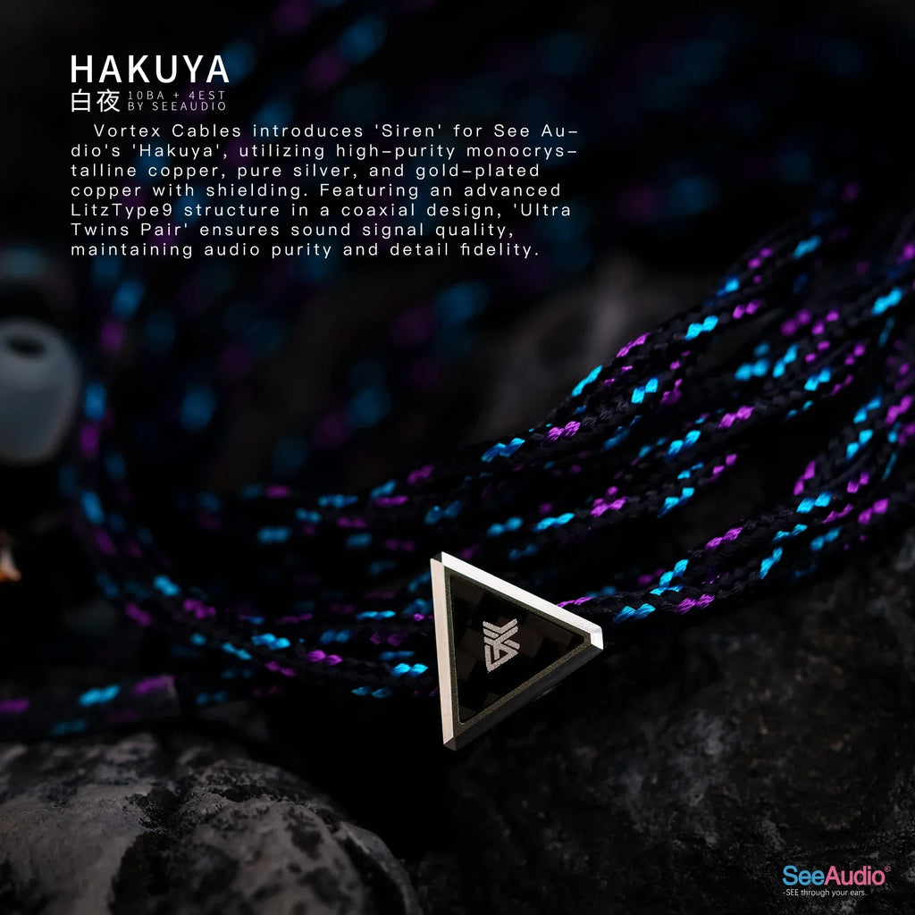 SeeAudio HAKUYA 14-Driver Hybrid In-Ear Monitors by Tidesmit Tidesmit