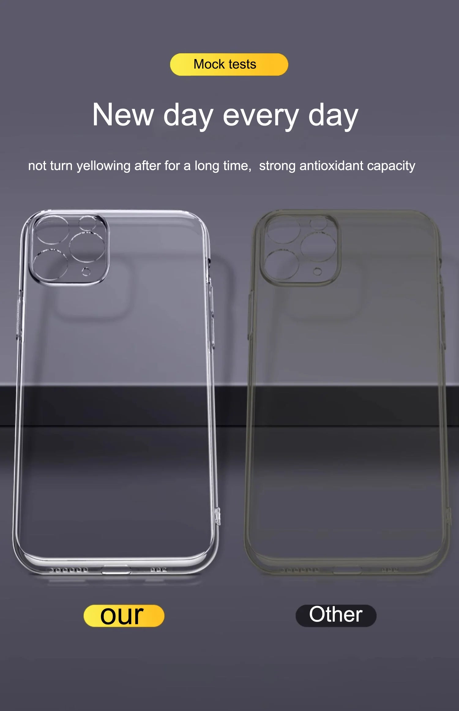Clear Shockproof iPhone Case: Slim Fit Drop Protection by Tidesmit Tidesmit