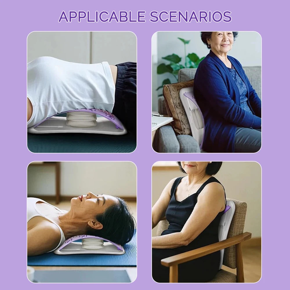 Back Massager With Airbag Lumbar Support Stretcher | Portable Electric Tool Back Massage Instrument Tidesmit