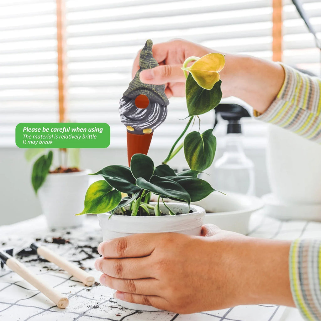 4Pcs Automatic Plant Watering Bulbs Terracotta Self Watering Globe Spike Garden Planter Insert Drip Irrigation System Indoor
