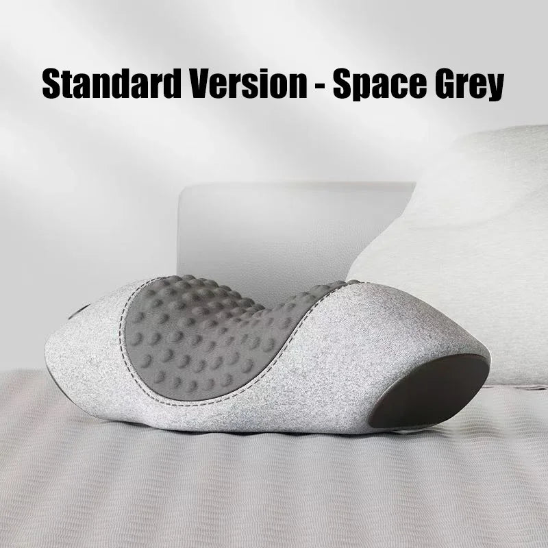 Electric Neck Massager Pillow with Heat Therapy & Deep Tissue Support Massage Cushion JZZ-Space Gray Tidesmit