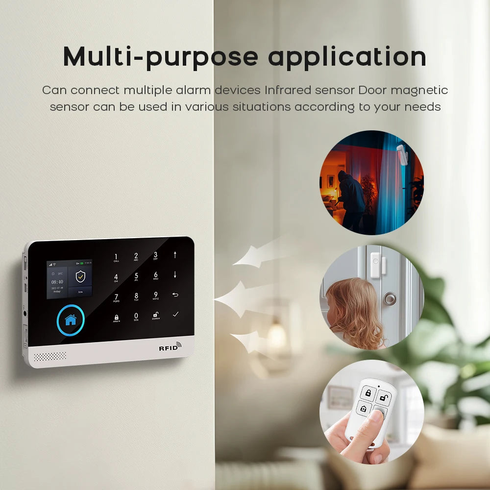Wireless Home Security Alarm System WiFi GSM Smart Kit by Tidesmit Tidesmit