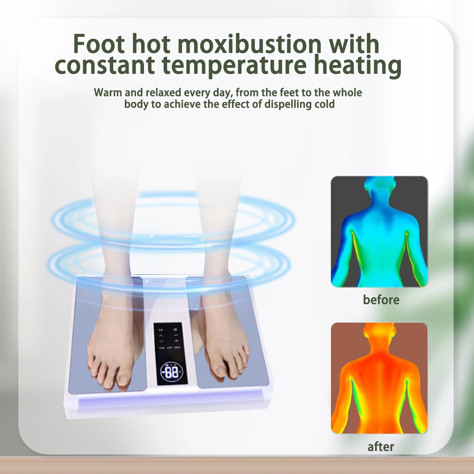 Terahertz Foot Massager with Heat and Phototherapy - Home Spa Device Relaxation Treatment Tidesmit