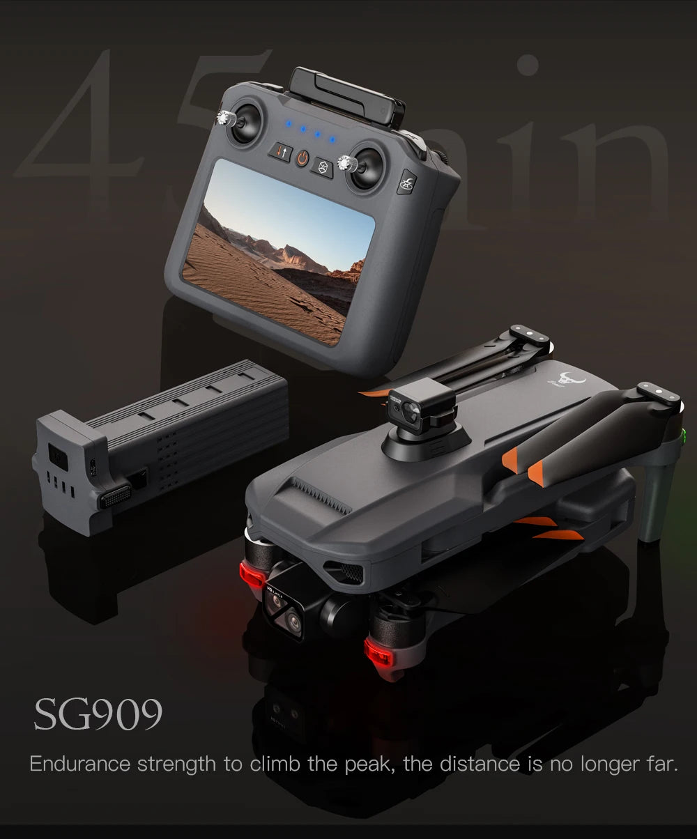 4K GPS Drone with Obstacle Avoidance - Foldable Quadcopter SG909 MAX Tidesmit