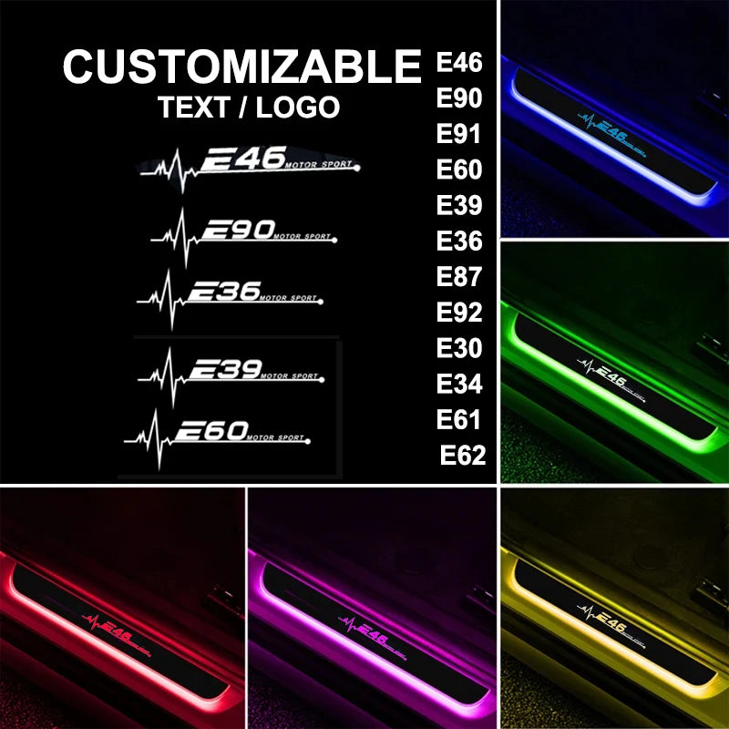 BMW LED Door Sill Lights - Customizable RGB Pedal Lamp Upgrade Tidesmit