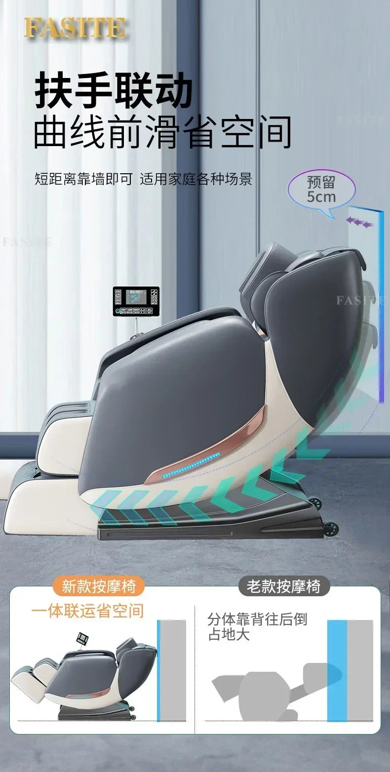 Massage Chair Recliner Electric Sofa Bed - Tibetan Blue Tidesmit Massage Chairs Tidesmit