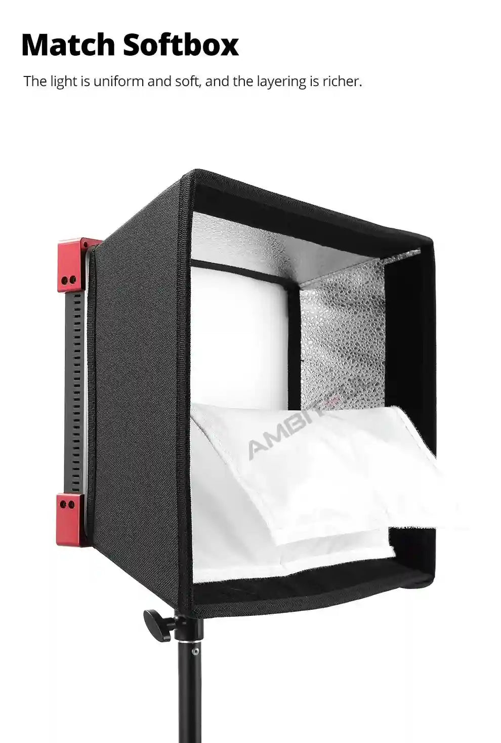 60W LED Video Light Panel | Adjustable Color Temperature Studio Kit Tidesmit