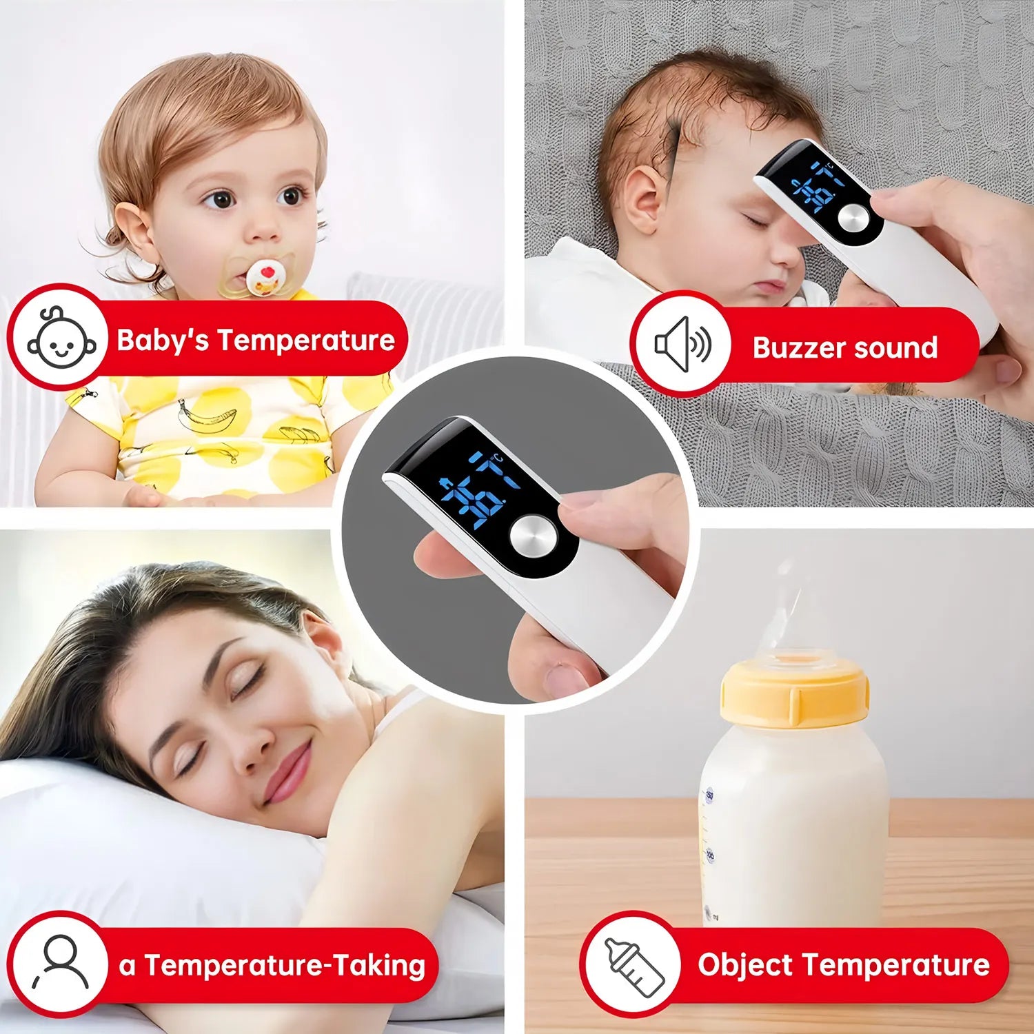 Medical Household Infrared Digital Ear & Forehead Laser Body Thermometer LCD Baby Adult Fever Temperature ear Thermometer
