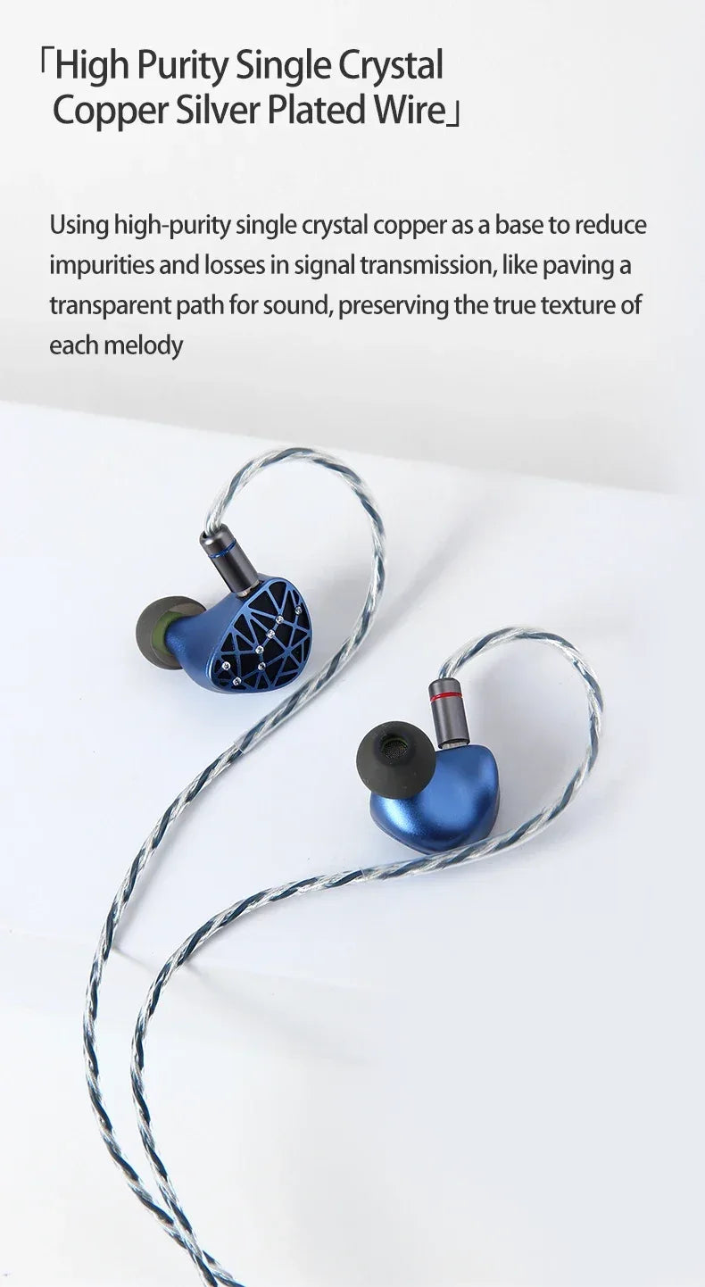 Sound Rhyme SR10 Hybrid IEMs | 10-Driver HiFi Wired Earphones | Tidesmit Tidesmit