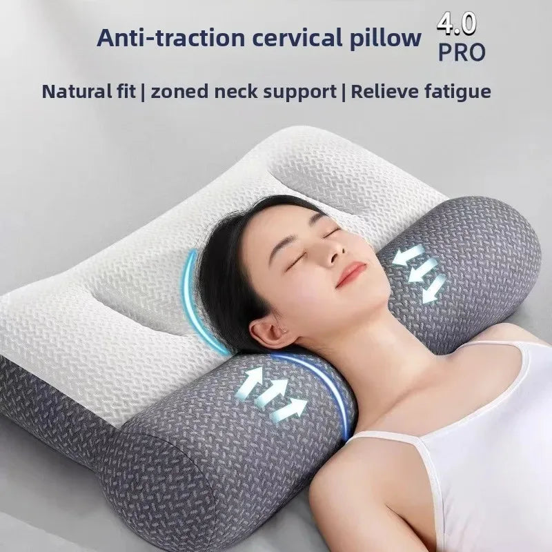 Cervical Traction Neck Pillow for Sleeping - Ergonomic Arch Support Massage Cushion Tidesmit