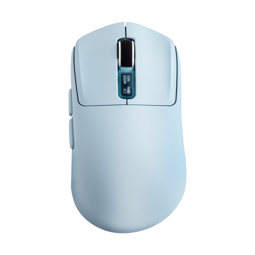 EPOMAKER NEX Lite Wireless Gaming Mouse Wired/Bluetooth/2.4Ghz Ergonomic PAW3311 Sensor Mouse with Dual-Screen for PC/Mac/Linux