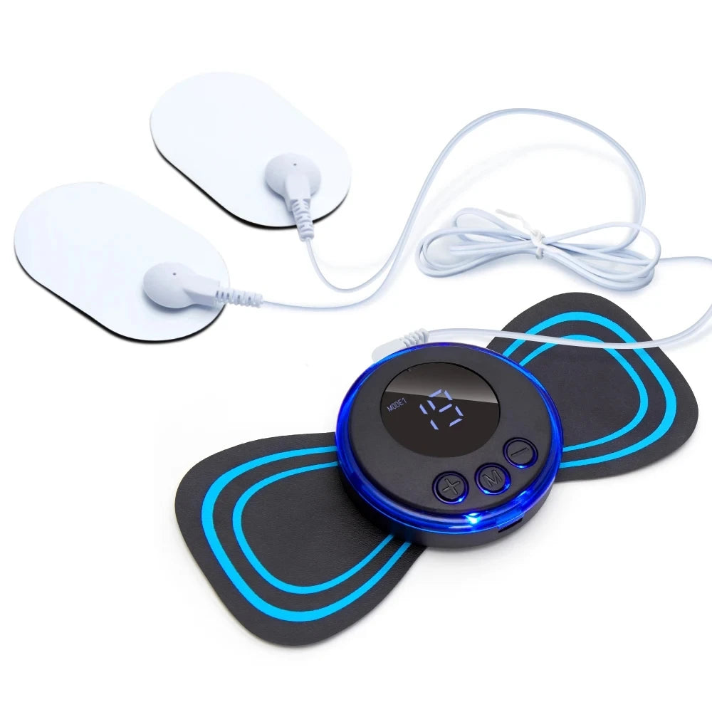 EMS Neck Massager - Portable Electric Pulse Pain Relief Patch Relaxation Treatment E Tidesmit