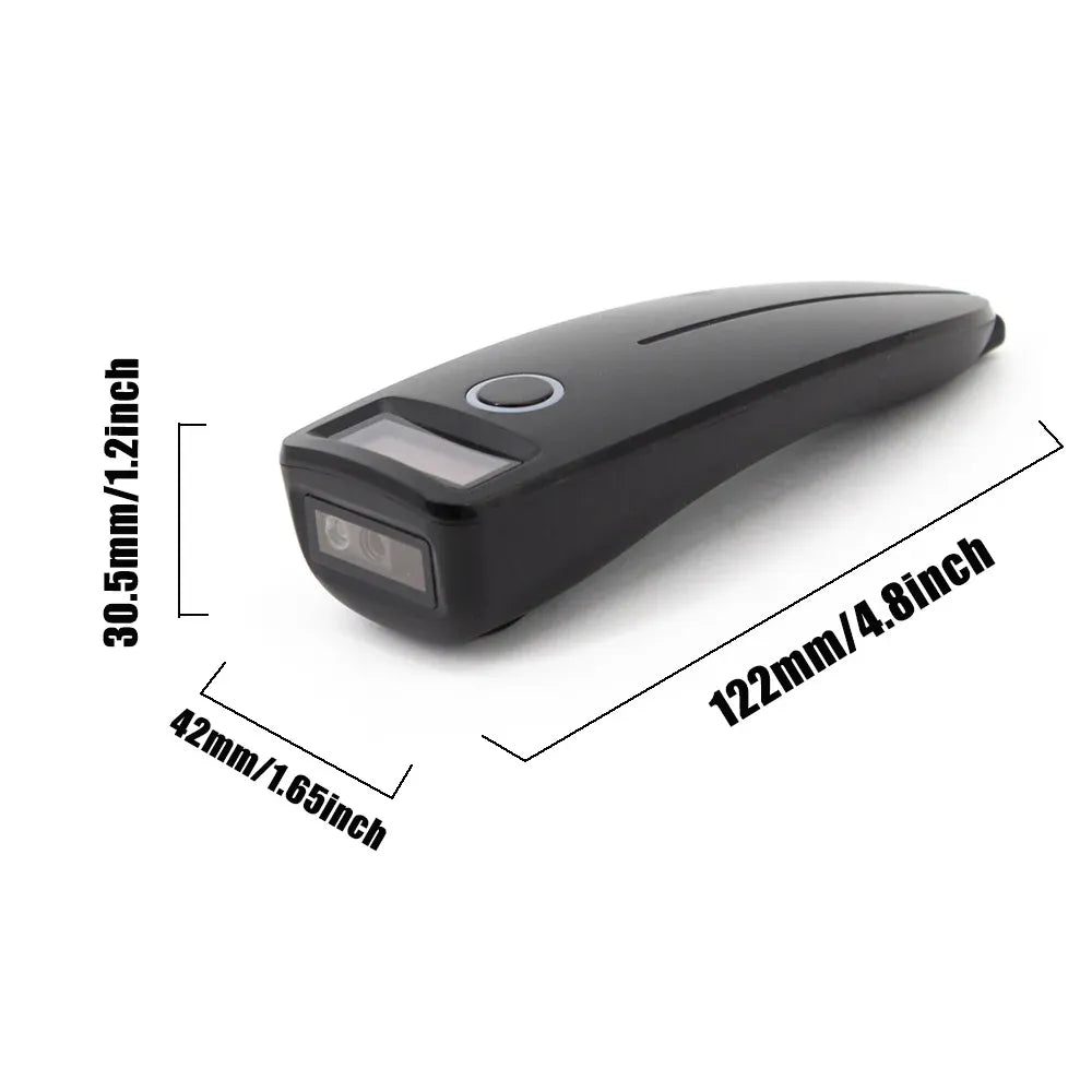 2D Barcode Scanner W7 Mini Wireless Bluetooth Handheld Portable 1D 2D QR Code Data Matrix PDF417 Reader With Storage Function