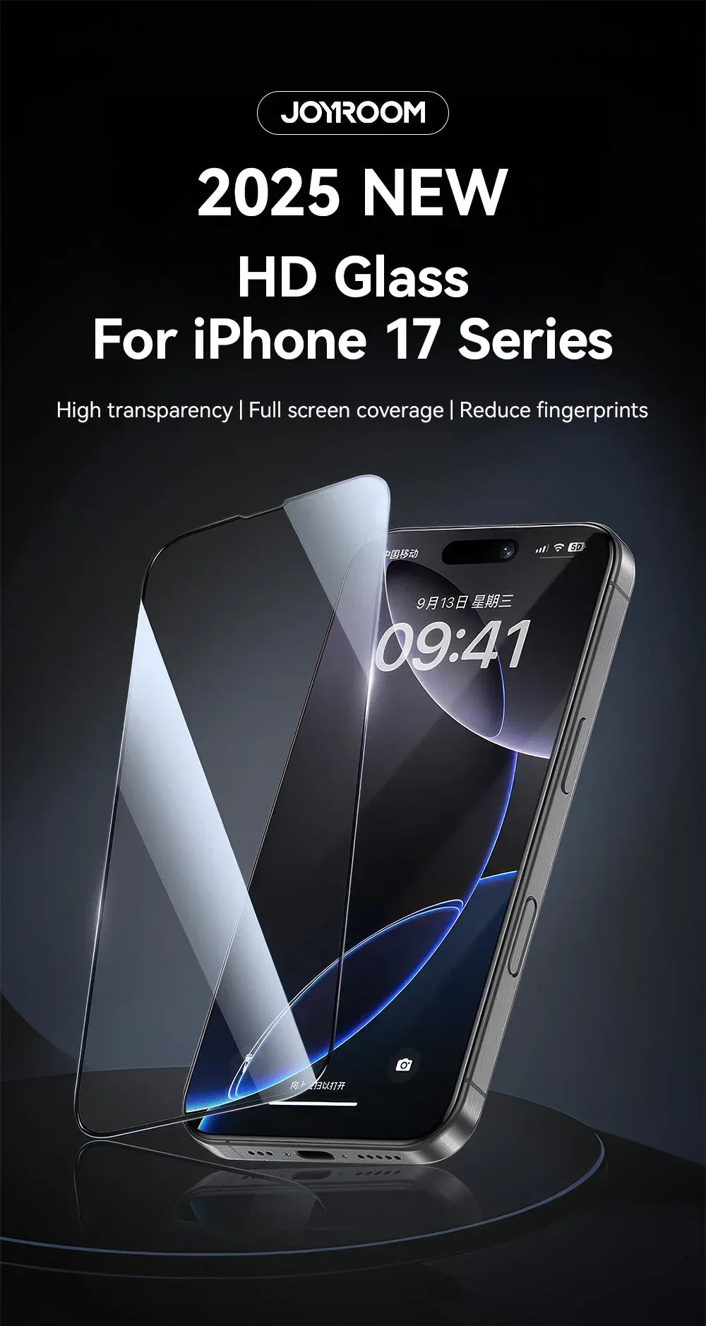 iPhone 17 Pro Max Screen Protector: 9H Tempered Glass - Case Friendly Tidesmit