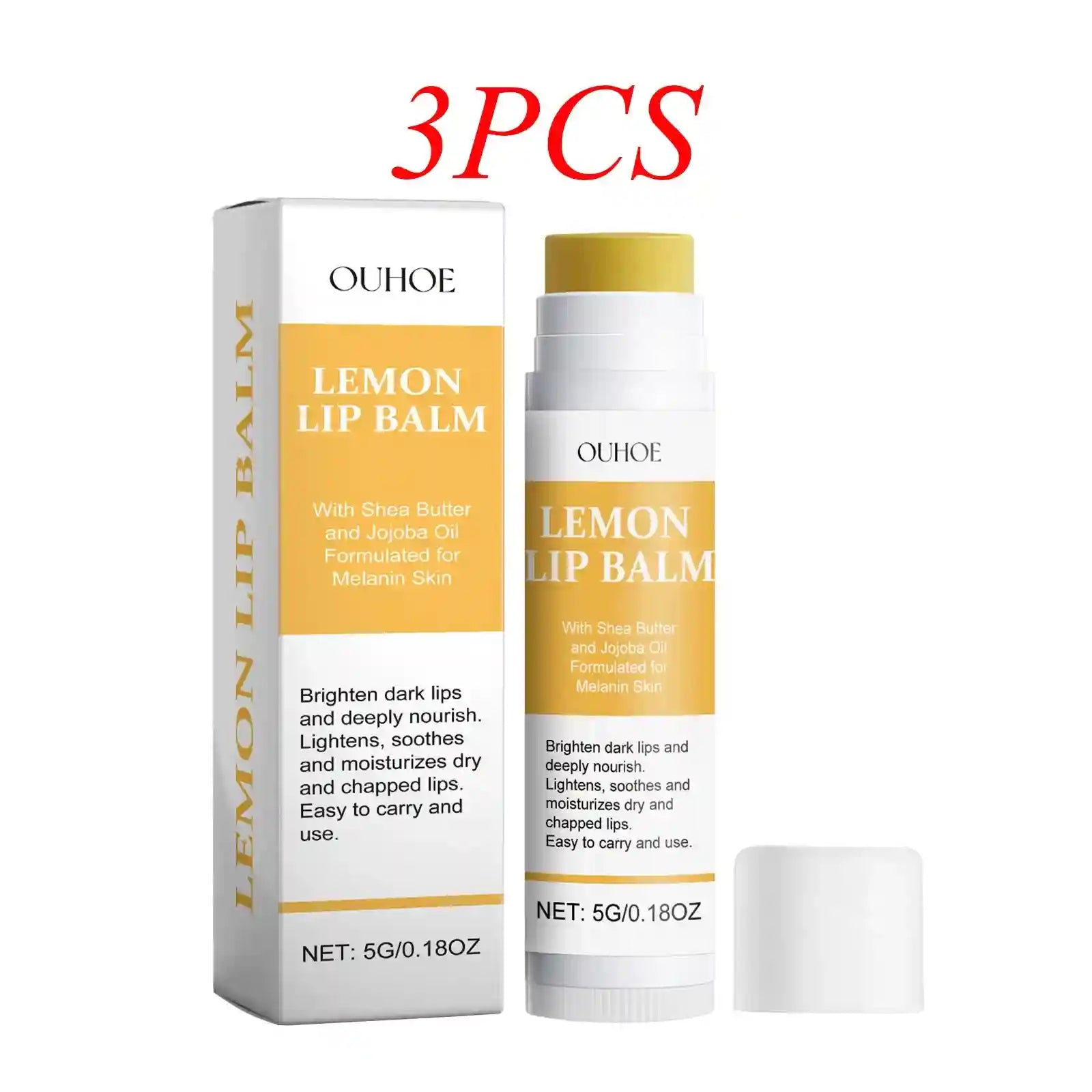 Dark Lip Lightening Balm - Exfoliating Lip Mask Treatment by Tidesmit Lip Care 3PCS Tidesmit
