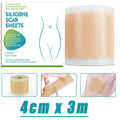 4cm x 3m silicone scar sheets roll for stretch marks, reusable adhesive tape patch for effective scar treatment.