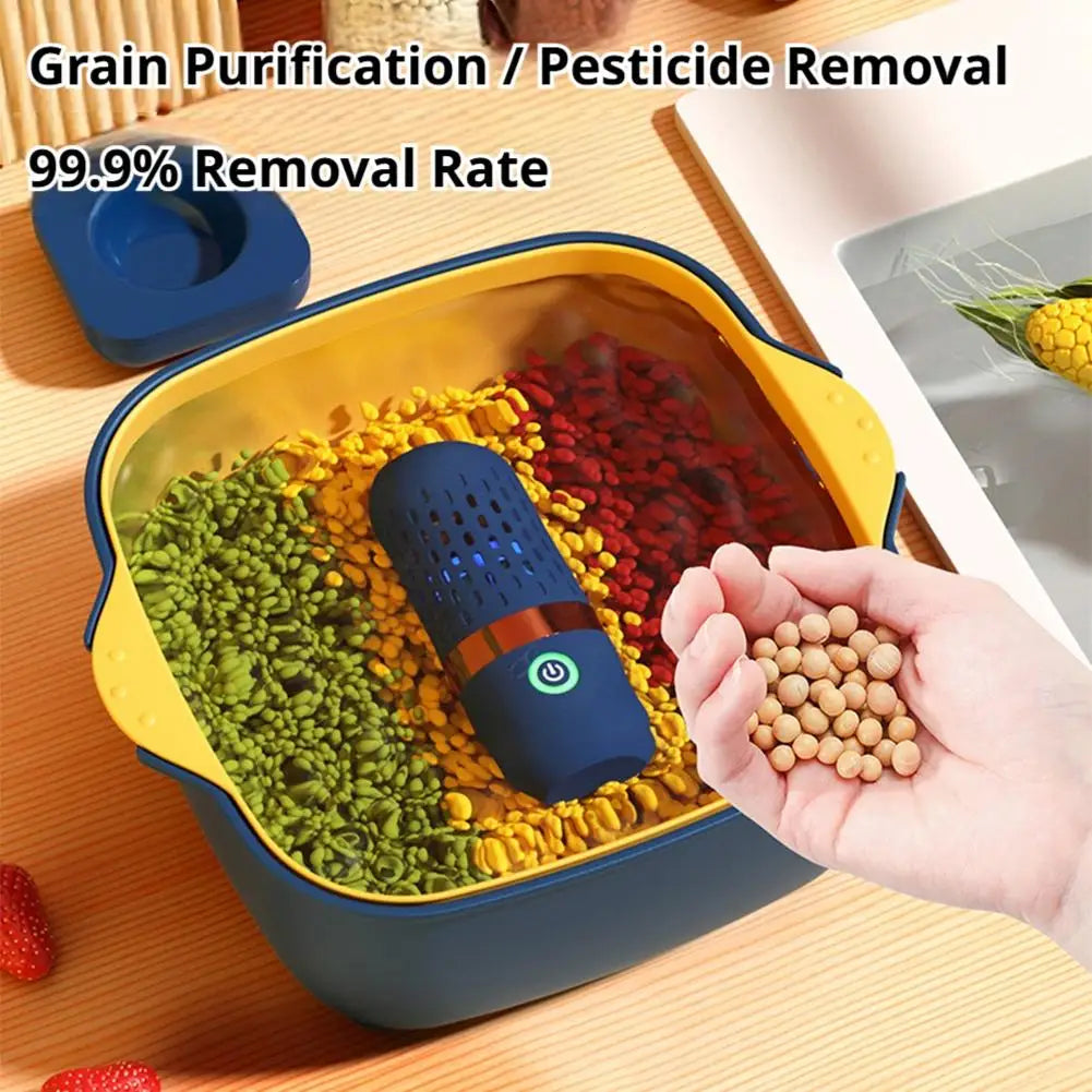 1pc Vegetable and Fruit Cleaning Machine, Fruit and Vegetable Washer, Fruit Cleaner, Fruit Purifier, Waterproof Fruit Cleaning D