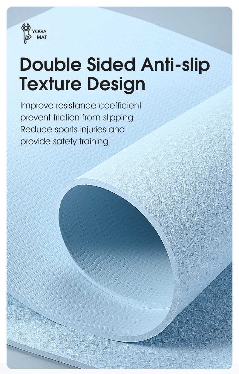 WEST BIKING Sports Yoga Mat Anti-slip Soft Home Fitness Exercise Mat Thicken Shock Absorb Cycling Training Mat Bike Accessories